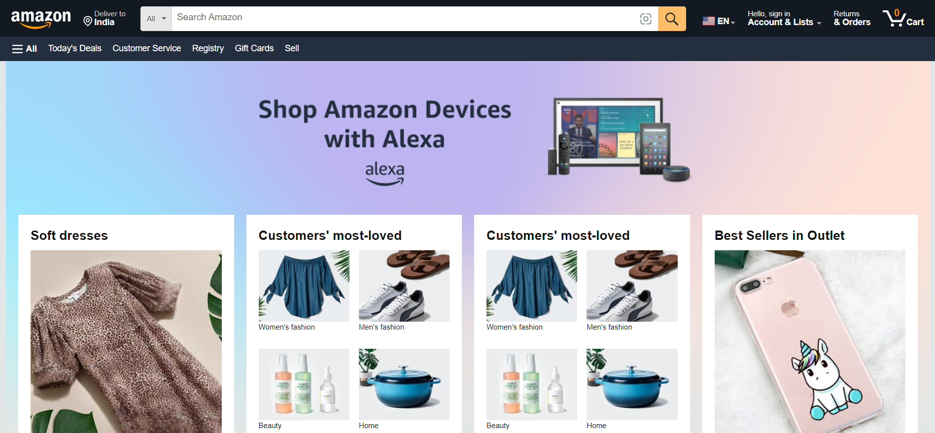 Amazon-clone website preview image